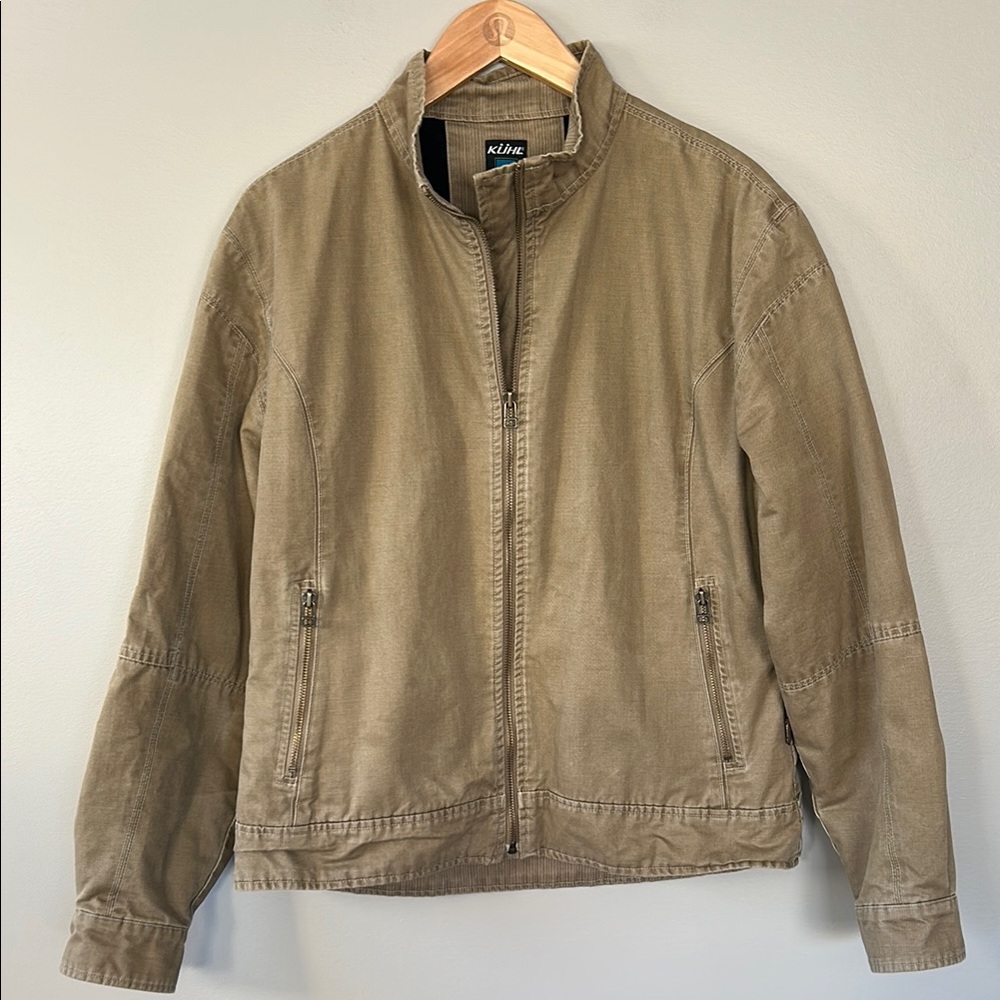 Kuhl Women’s Full Zip Fleece Lined Canvas‎ Jacket Sz L